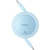 Baseus Free2Pull Mini Charging Cable USB-C to USB-C 60W 1m Galaxy Blue