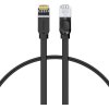Baseus Cat 6 UTP Ethernet kábel RJ45 plochý 1m čierny