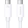 rychlonabíjecí kabel Baseus Superior 2 USB-C na USB-C 240W, 1,8 m (bílý)