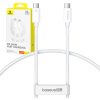 rychlonabíjecí kabel Baseus Superior 2 USB-C na USB-C 240W, 1,8 m (bílý)