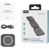 Magnetická bezdrátová nabíječka Choetech T588-F 3v1 15W (černá)