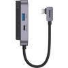 Hub 4v1 Baseus PadJoy Series USB-C na USB 3.0 + HDMI + USB-C PD + jack 3,5 mm (šedý)