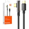 Kábel USB-C na USB-C Prism 90 stupňov Mcdodo CA-3400, 100W, 1,2 m (čierny)
