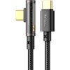 Kábel USB-C na USB-C Prism 90 stupňov Mcdodo CA-3400, 100W, 1,2 m (čierny)