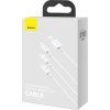 Rychlé nabíjení USB na M+L+C Baseus Superior Data 3,5A 1m (bílý)
