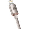 Baseus Crystal Shine USB-C na IP kábel, 20W, 1,2m (ružový)