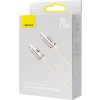 Baseus Crystal Shine USB-C na IP kábel, 20W, 1,2m (ružový)