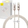Baseus Crystal Shine USB-C na IP kábel, 20W, 1,2m (ružový)