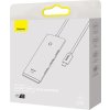 Hub 4v1 Baseus Lite Series USB-C na 4x USB 3.0 + USB-C, 2m (čierny)