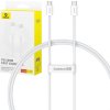 Baseus Superior 2 100W 1m rychlonabíjecí kabel USB-C na USB-C (bílý)