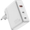 Nabíjačka Essager ECT2CA-ZXB02-Z GaN 100W 2C+A (biela)