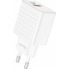 Foneng EU42 USB-C+USB-A 20W napájacia nabíjačka + USB-C - USB-C kábel (biely)
