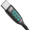 Kabel USB-C na USB-C BlitzWolf BW-TC23, s displejem, 100 W, 0,9 m (černý)