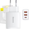 Baseus CCXJ-E02 Compact Quick Nabíječka USB-C 30W White
