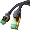Opletený sieťový kábel cat.8 Baseus Ethernet RJ45, 40 Gb/s, 5 m (čierny)