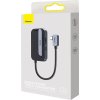 Rozbočovač 6v1 Baseus PadJoy Series USB-C na USB 3.0 + HDMI + USB-C PD + jack 3,5 mm + SD/TF (sivý)
