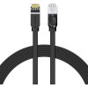 Baseus Cat 6 UTP Ethernet kábel RJ45 plochý 8 m čierny