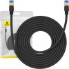 Opletený síťový kabel cat.7 Baseus Ethernet RJ45, 10Gbps, 8m (černý)