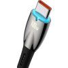 Baseus Glimmer Series Fast Charging Datový Kabel USB-A - USB-C 100W 1m Black