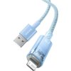 Rýchlonabíjací kábel Baseus Explorer USB na Lightning 2,4A 1M (modrý)