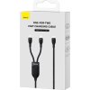 Kabel 2v1 USB Baseus Flash Series USB-C do USB-C 100W, 1,5 m (černý)