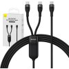 Kabel 2v1 USB Baseus Flash Series USB-C do USB-C 100W, 1,5 m (černý)