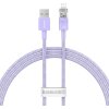 Rýchlonabíjací kábel Baseus USB-A na Lightning Explorer Series 1 m 2,4 A (fialový)