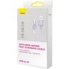 Rýchlonabíjací kábel Baseus USB-A na Lightning Explorer Series 1 m 2,4 A (fialový)