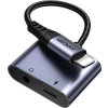 Audio adaptér 2 v 1 Joyroom SY-L01 Lightning na 3,5 mm + Lightning (černý)