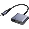 Audio adaptér 2 v 1 Joyroom SY-L01 Lightning na 3,5 mm + Lightning (černý)
