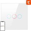 Smart Light Switch ZigBee Avatto ZTS02-EU-W3 3 Way TUYA (biela)
