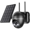 Bezdrátová 5MP WiFi venkovní kamera ieGeek ZS-GX4S černá se solárním panelem