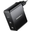 Wall charger, Essager, ECT2CA-MQB01-Z, 2xUSB-C, USB-A, 140W (black)
