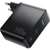 Wall charger, Essager, ECT2CA-MQB01-Z, 2xUSB-C, USB-A, 140W (black)