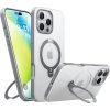 Puzdro Torras Ostand Spin Series pre iPhone 16 Pro (Titanium grey)