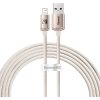 Baseus Crystal Shine USB kabel pro iP, 2,4A, 2m (růžový)