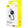 Rýchlonabíjací kábel 3v1 Baseus Free2Draw, USB na micro USB+USB-C+Lightning, 3,5 A, 1,1 m (čierny)