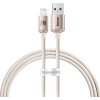 Baseus Crystal Shine USB kábel pre iPhone, 2,4 A, 1,2 m (ružový)