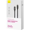 Kabel USB-C na USB-C Baseus Tungsten Gold 240W 3 m (černý)