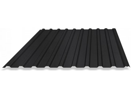 Trapézový plech T18 ČIERNY MATNÝ 2m x 1,15m