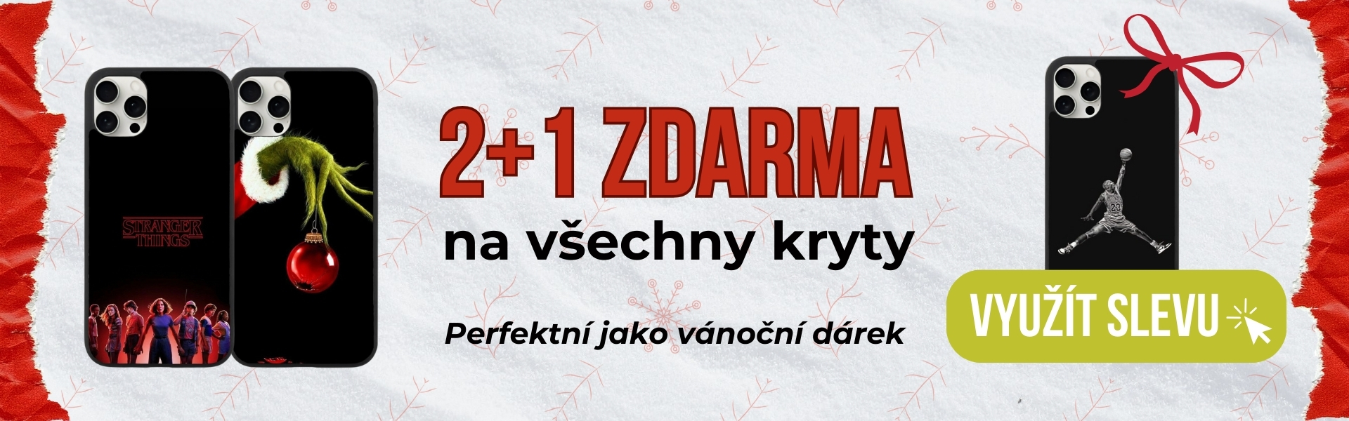 Vánoční akce pro kryty na mobil 2+1 ZDARMA