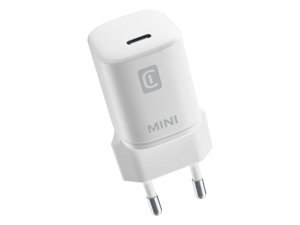 Síťová nabíječka Cellularline Mini s USB-C portem, 20W
