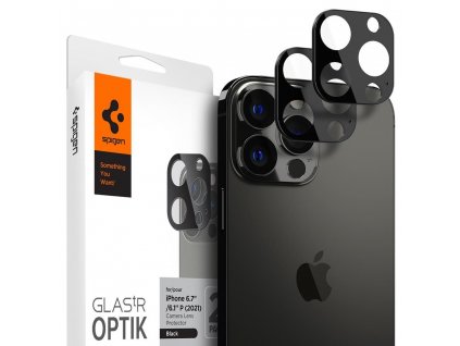 Ochranné sklo Spigen Optik.tr Camera Protector 2-pack Iphone 13 Pro/ 13 Pro Max Graphite