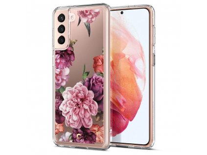 Ochranný zadní kryt Spigen Cyrill Cecile Galaxy S21+ Plus Rose Floral