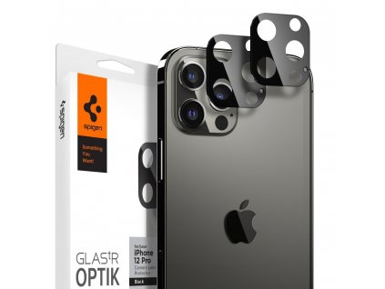 Ochranné sklo Hartowane Spigen Optik.Tr Camera Lens iPhone 12 Pro Black