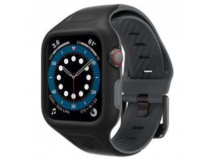 Ochranné pouzdro/Řemínek Spigen Liquid Air "Pro" Apple Watch 4/5/6/SE (44mm) Black