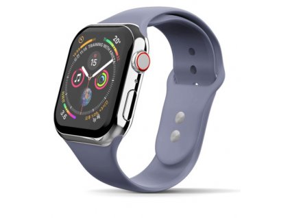Apple watch silicon band lavender gray