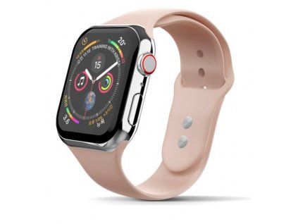 Apple watch silicon band pink sand 1