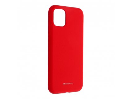 Ochranný zadní kryt Mercury Silicone Iphone 11 Pro Max Červený