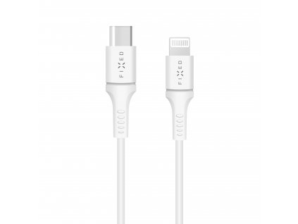 Datový a nabíjecí kabel FIXED s konektory USB-C/Lightning a podporou PD, 2 metry, MFI certifikace,